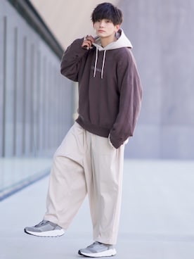 「JUNRED（ジュンレッド）のアイテム」を使った、ユウトさん（メンズ・177cm）の冬コーディネート