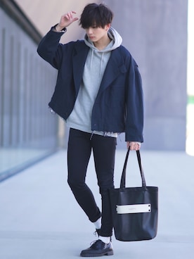 「order（オーダー）のアイテム（トップス）」を使った、ユウトさん（メンズ・177cm）の冬コーディネート