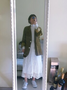 「日系极简」｜「アイテム（スーツジャケット）」を使った、Nuuさん（レディース・150cm）の冬コーディネート