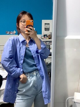 「盐系风格」｜「アイテム（キャミソール）」を使った、Nuuさん（レディース・155cm）の夏コーディネート