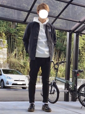 「VANS（バンズ）のアイテム（ブルゾン）」を使った、でーかさん（メンズ・180cm）の冬コーディネート