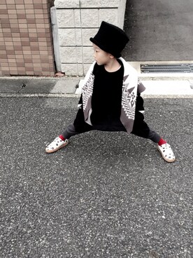 「puma×tinycottons」｜oskさん（キッズ・90cm）の冬コーディネート