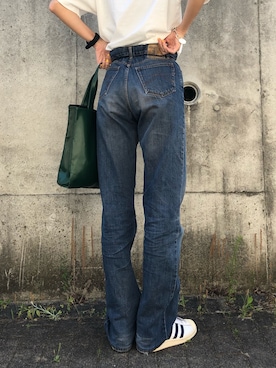 「KENZO（ケンゾー）のアイテム（デニムパンツ）」を使った、kopepiさん（レディース・174cm）の春コーディネート