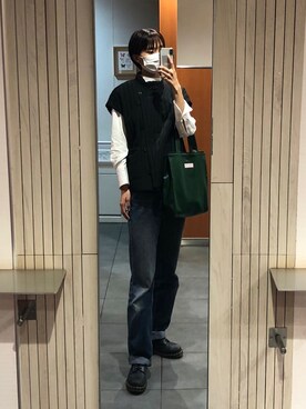「KENZO（ケンゾー）のアイテム（デニムパンツ）」を使った、kopepiさん（レディース・174cm）の秋コーディネート