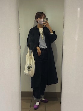 「BLUE BLUE（ブルーブルー）のアイテム（バッグ）」を使った、kopepiさん（レディース・174cm）の春コーディネート