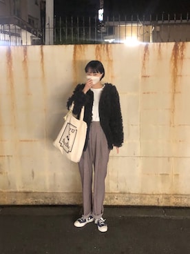 「BLUE BLUE（ブルーブルー）のアイテム（バッグ）」を使った、kopepiさん（レディース・174cm）の春コーディネート