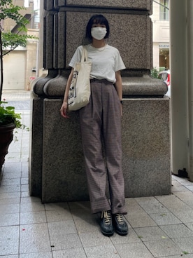 「BLUE BLUE（ブルーブルー）のアイテム（バッグ）」を使った、kopepiさん（レディース・174cm）の春コーディネート