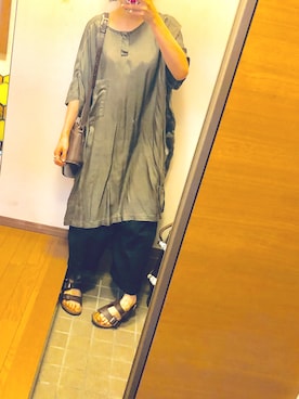 「amatunal（アマチュナル）のアイテム（パンツ）」を使った、はるさん（レディース・156cm）の夏コーディネート