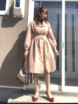 「平成最後のWEARISTAセンバツ」｜「アイテム（シャツワンピース）」を使った、makoさん（レディース・170cm）の春コーディネート
