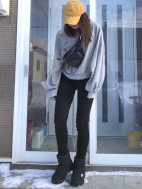 makoさん（レディース・170cm）の冬コーディネート