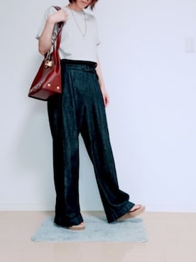 「Chang Mee（チャンミー）のアイテム」を使った、ritzさん（レディース・162cm）の夏コーディネート