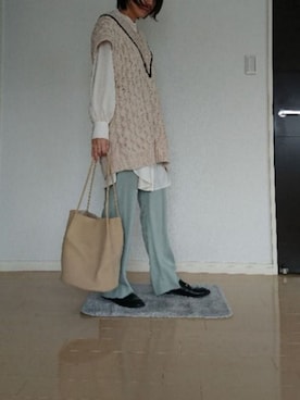 「SOKO（ソコ）のアイテム」を使った、ritzさん（レディース・162cm）の春コーディネート