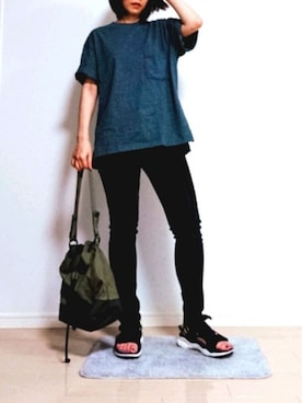 「rag & bone（ラグアンドボーン）のアイテム（パンツ）」を使った、ritzさん（レディース・162cm）の夏コーディネート