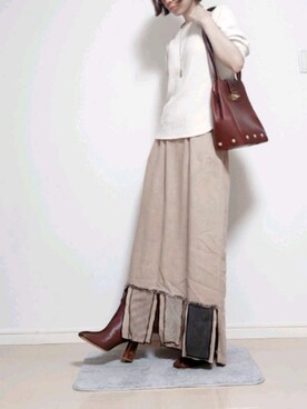 「SOKO（ソコ）のアイテム」を使った、ritzさん（レディース・162cm）の秋コーディネート