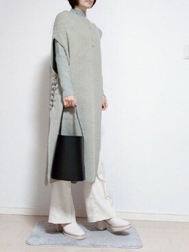 「SOKO（ソコ）のアイテム」を使った、ritzさん（レディース・162cm）の冬コーディネート