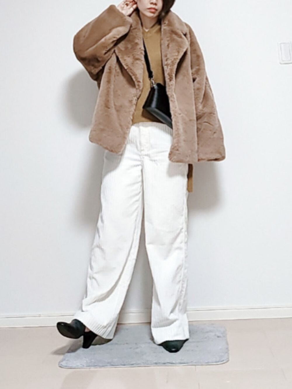 【美品】RIM.ARK リムアーク Dolman fake fur coat