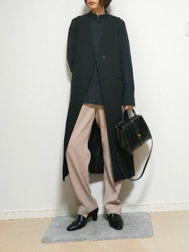 「LA BELLE ETUDE（ラベルエチュード）のアイテム（スラックス）」を使った、ritzさん（レディース・162cm）の春コーディネート