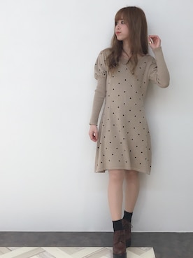 Dazzlin ダズリン の ぷちぷちドットワンピース ワンピース Wear