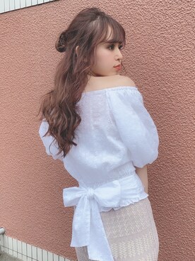 「こっとんぶらうす」｜kayo yoshizawaさん（レディース・147cm）の夏コーディネート
