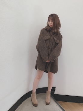 「ダズリン」｜「アイテム（ブルゾン）」を使った、kayo yoshizawaさん（レディース・148cm）の秋コーディネート