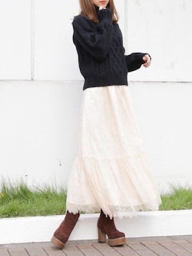 kayo yoshizawaさん(レディース・148cm)の秋コーディネート