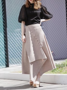 「アイテム（サンダル、その他）」を使った、kayo yoshizawaさん（レディース・148cm）の夏コーディネート