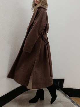 「コーディガン」｜「アイテム（その他アウター）」を使った、kayo yoshizawaさん（レディース・148cm）の秋コーディネート