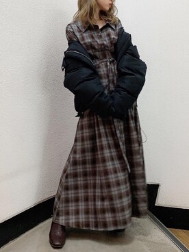 「ダズリン」｜「アイテム（ブルゾン）」を使った、kayo yoshizawaさん（レディース・148cm）の秋コーディネート