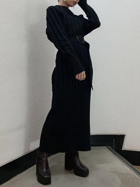 kayo yoshizawaさん（レディース・148cm）の冬コーディネート