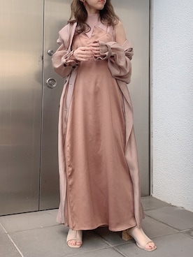 「dazzlin（ダズリン）のアイテム（トレンチコート）」を使った、kayo yoshizawaさん（レディース・148cm）の冬コーディネート