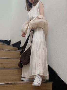 「ダズリン」｜「アイテム（ブルゾン）」を使った、kayo yoshizawaさん（レディース・148cm）の冬コーディネート