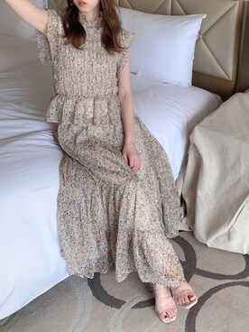 「アイテム（サンダル、その他）」を使った、kayo yoshizawaさん（レディース・148cm）の春コーディネート