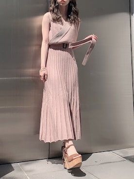 「dazzlin（ダズリン）のアイテム（アクセサリー）」を使った、kayo yoshizawaさん（レディース・148cm）の春コーディネート