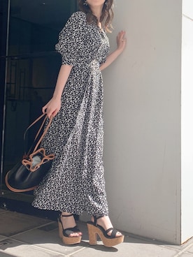 「Vネック」｜kayo yoshizawaさん（レディース・148cm）の春コーディネート