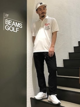 GRAMICCI ️ BEAMS GOLF 別注 メッシュパンツ ネイビー GRAMICCI