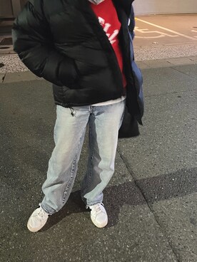 「moussy」｜「アイテム（ダウンジャケット/コート）」を使った、kareさん（レディース・152cm）の春コーディネート
