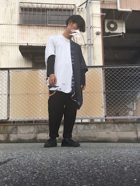 「アイテム（ピアス（両耳用））」を使った、torafaさん（メンズ・167cm・20代）の秋コーディネート