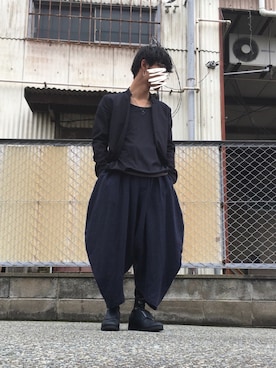 「アイテム（ピアス（両耳用））」を使った、torafaさん（メンズ・167cm・20代）の秋コーディネート