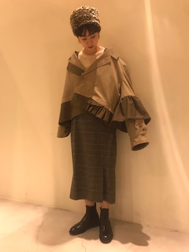 「Steven Alan」｜「アイテム（その他アウター）」を使った、kana takaseさん（レディース・160cm）の秋コーディネート