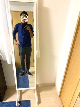 「tk.TAKEO KIKUCHI」｜「アイテム（スリッポン）」を使った、Masaさん（メンズ・180cm）の春コーディネート