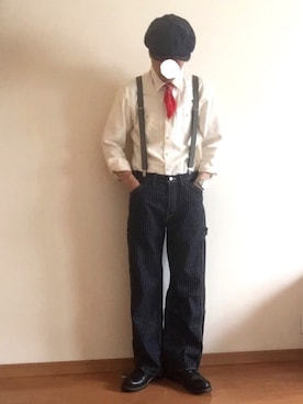 「FREEWHEELERS（フリーホイーラーズ）のアイテム（帽子）」を使った、mさん（メンズ・173cm）の夏コーディネート
