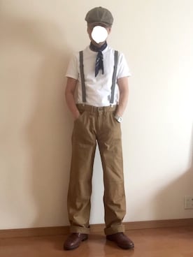 「FREEWHEELERS（フリーホイーラーズ）のアイテム（帽子）」を使った、mさん（メンズ・173cm）の夏コーディネート