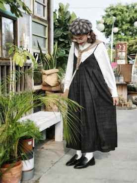 「0_1（リンイー）のアイテム」を使った、Leeeegoさん（レディース・160cm）の春コーディネート