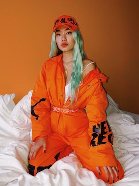 「PUMA（プーマ）のアイテム（その他アウター）」を使った、Zen_Zinさん（レディース・168cm）の冬コーディネート