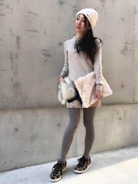 euro flat PRESS lisaさん（レディース・157cm）の冬コーディネート