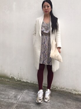 「Flammeum（フラミューム）のアイテム」を使った、euro flat PRESS lisaさん（レディース・157cm）の冬コーディネート