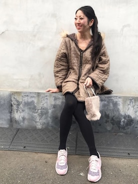 euro flat PRESS lisaさん（レディース・157cm）の冬コーディネート