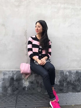 「KIKKA THE DIARY OF（キッカ　ザ　ダイアリー　オブ）のアイテム」を使った、euro flat PRESS lisaさん（レディース・157cm）の春コーディネート