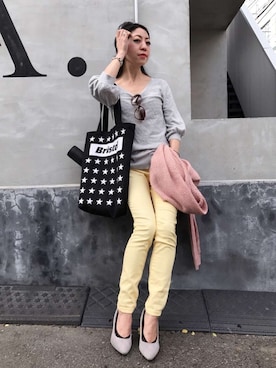 euro flat PRESS lisaさん（レディース・157cm）の春コーディネート