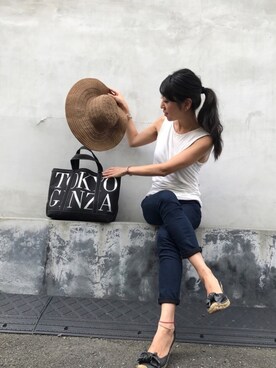 euro flat PRESS lisaさん（レディース・157cm）の夏コーディネート